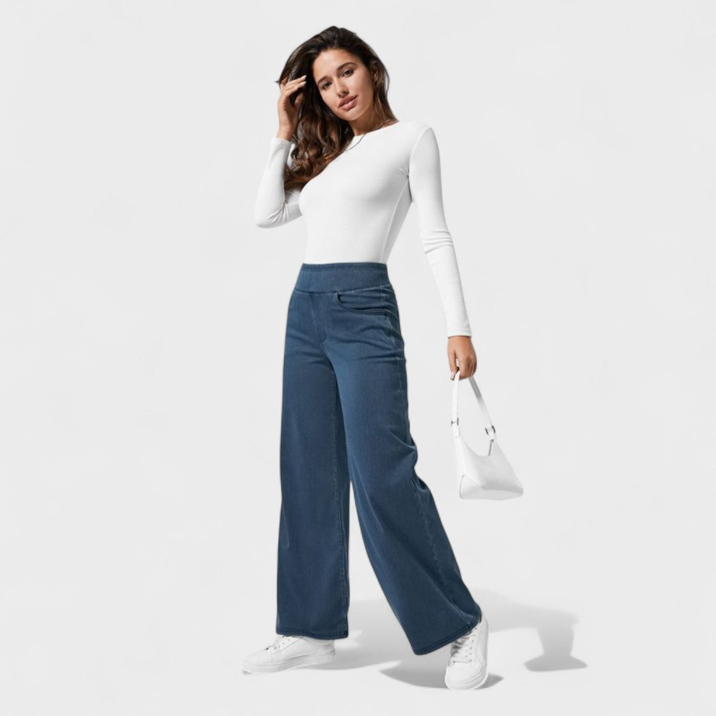 Clara – Pantalón Vaquero de Corte Ancho