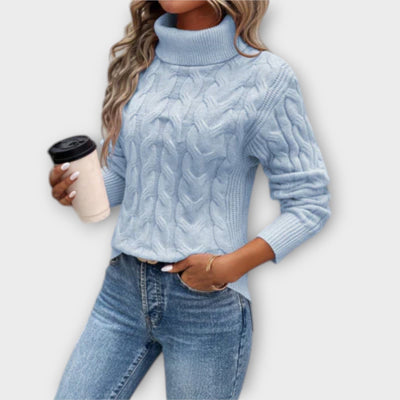 Amelia – Elegante Strickrollkragenpullover