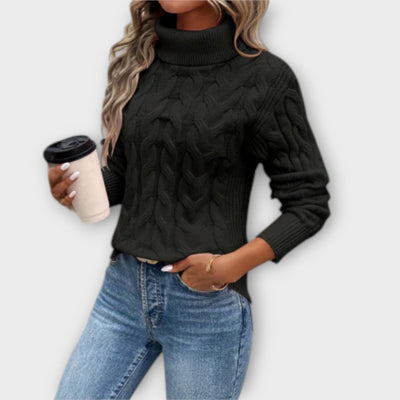 Amelia – Elegante Strickrollkragenpullover