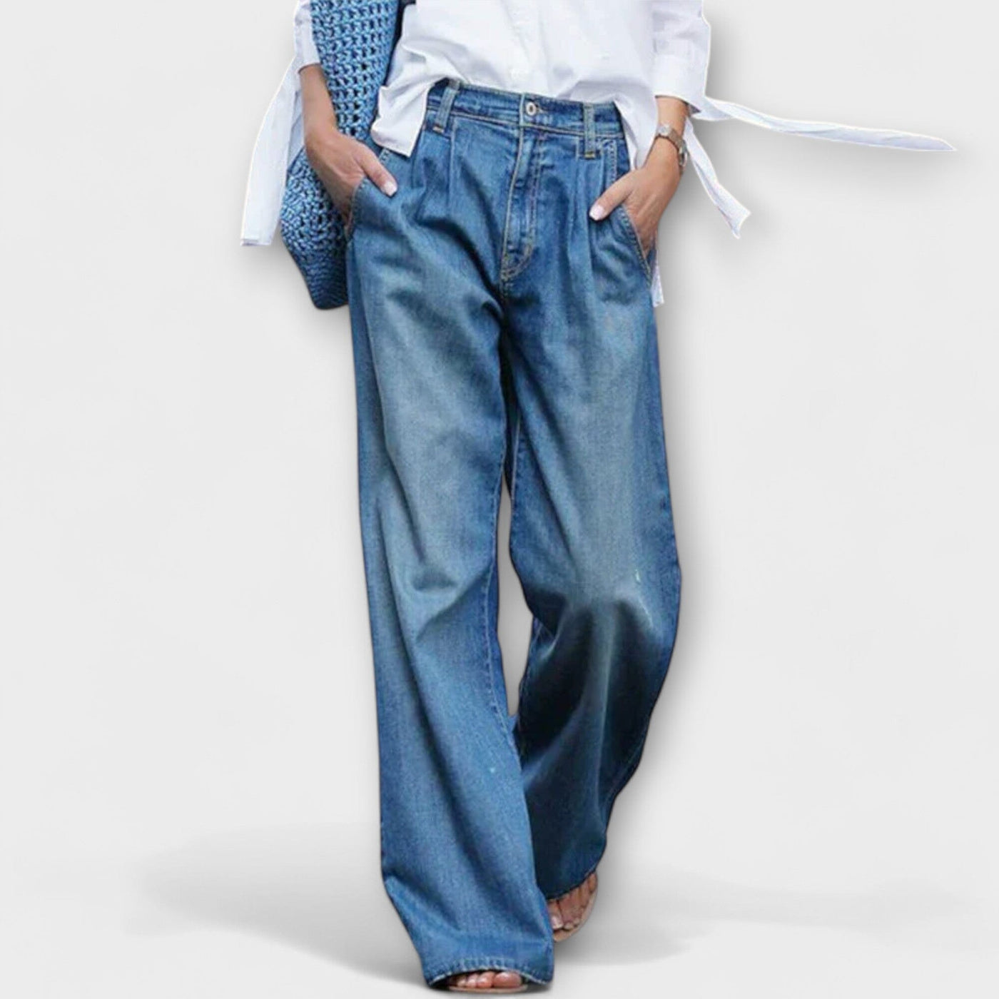 Ava – Jeans de alta calidad con pierna ancha