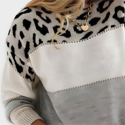 Cheyenne - Suéter Casual con Diseño de Leopardo