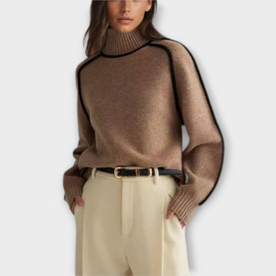 Emilie – Suéter de Cuello Alto Suave y Elegante