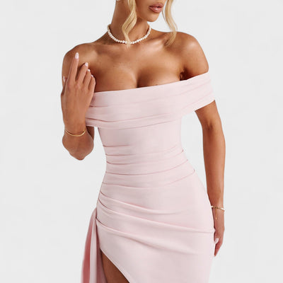 Joyce – Vestido Bardot Largo