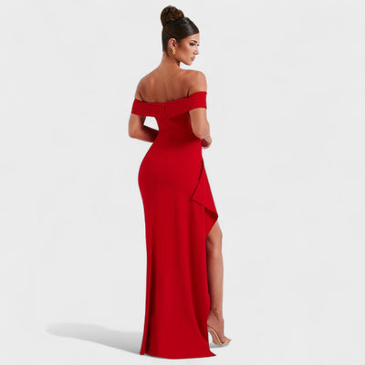 Joyce – Vestido Bardot Largo