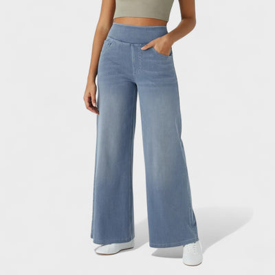 Clara – Pantalón Vaquero de Corte Ancho
