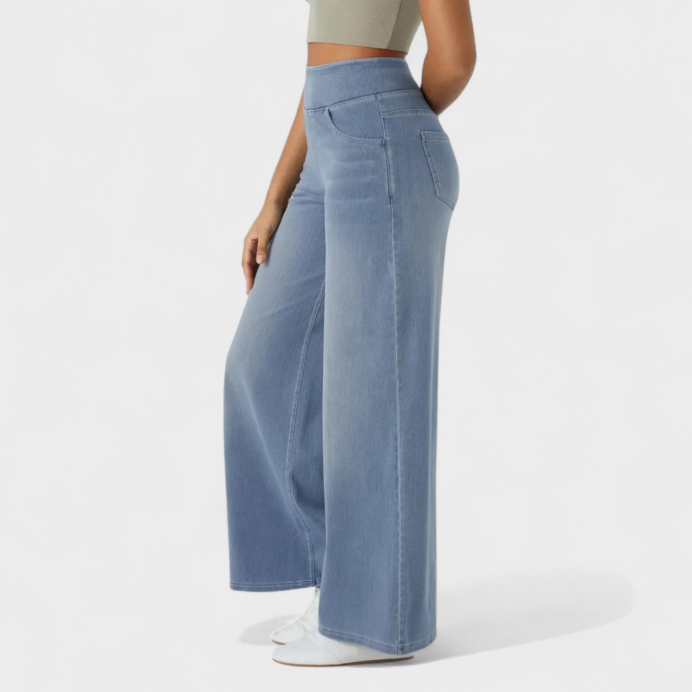 Clara – Pantalón Vaquero de Corte Ancho