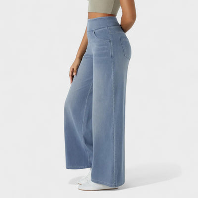 Clara – Pantalón Vaquero de Corte Ancho