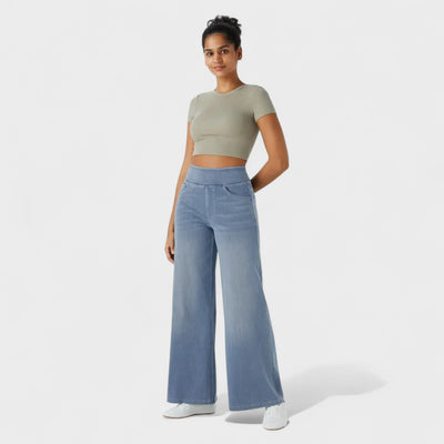 Clara – Pantalón Vaquero de Corte Ancho