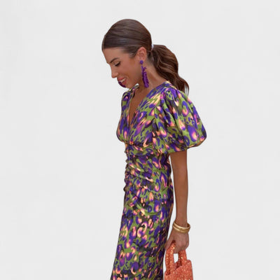 Lily – Vestido Fuego Tropical