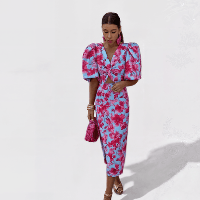 Lily – Vestido Fuego Tropical