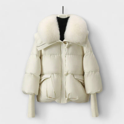 Lucyna – Elegante chaqueta con piel