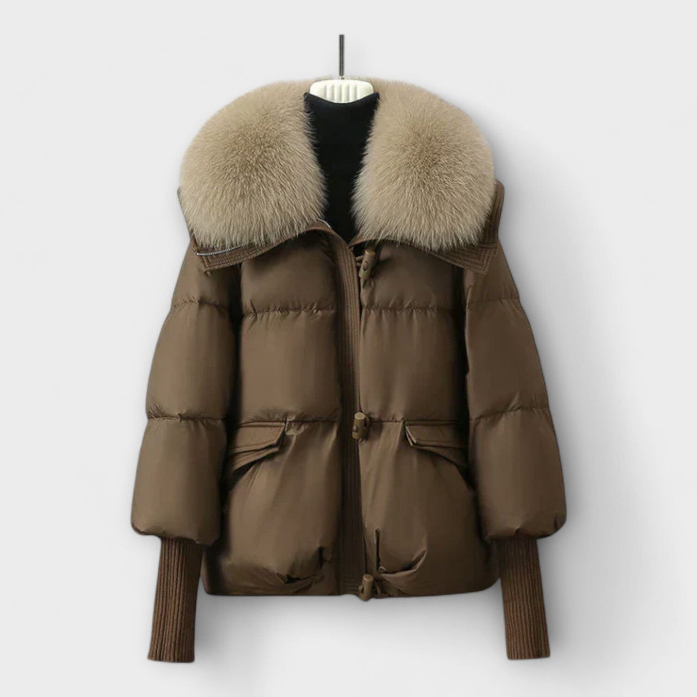 Lucyna – Elegante chaqueta con piel