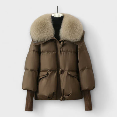 Lucyna – Elegante chaqueta con piel